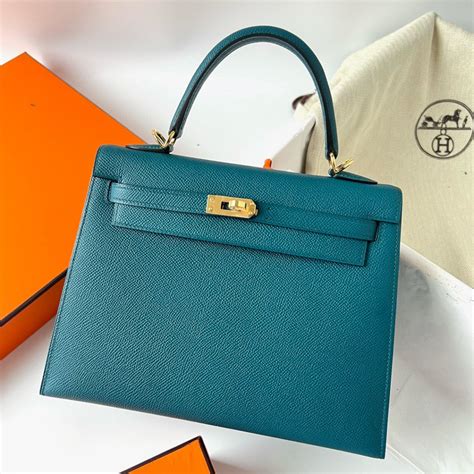 Hermès Vert Bosphore Epsom Kelly 25 